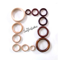 [정글스튜디오] 우드링 국내산 자작나무 3cm ~ 10cm 우드고리 마크라메 재료 DIY, 내추럴우드_4cm(3개)