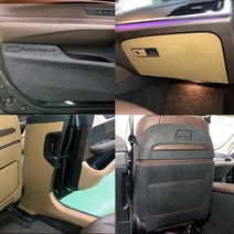 카리더 BMW G32 6GT 스크래치 방지 도어커버, 안전벨트(송풍구 유), 다크그레이