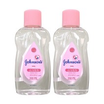 존슨즈 베이비 오일 200ml 2개 유통기한 2023년7월까지 /바디오일 유아오일