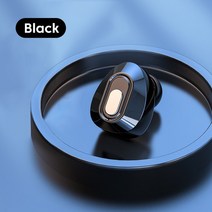 TWS 헤드폰 무선 블루투스 미니 싱글 이어 핸즈프리 (휴대폰 용 마이크 포함), 01 Black-T13