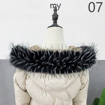 털트리밍 라쿤모자털 리폼 스카프 재봉 자켓 스타일 목도리, 80cm, 07