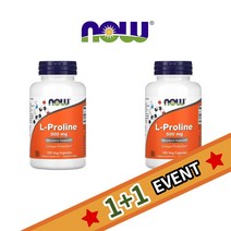 나우푸드 1+1 엘 L 프롤린 Proline 500mg 120 베지캡슐, 1개, 기본