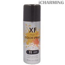 차밍 엑세프 패션 헤어칼라스프레이 11검정색 새치커버 일시적염색