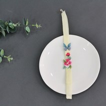 (한복소품)꽃나비 향대 노랑