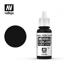 바예호 수성 아크릴 모델컬러 모음 Model Color, [170] 70861 Glossy Black
