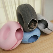 PETCA 고양이 숨숨집 고양이집 터널 고양이도넛 하우스, 차콜