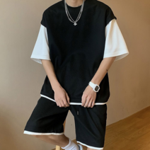 브이와이 남성 레이어드복 투피스 투블럭 트렌디 셋업