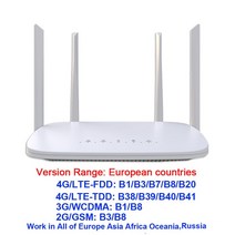 LC117 고속 300Mbps 3G 모뎀 4G 와이파이 라우터 SIM 카드 슬롯 LTE 모바일 핫스팟 외부 안테나 32 사용, 02 Europe Version_01 EU 플러그