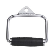 렛풀다운 케이블머신 케이블그립 파워그립 부품 헤비 듀티 싱글 D 핸들 체육관 용 회전 고무 그립 포함 케이블 기계 어태치먼트 암 강도 피트니스 장비, [01] Black