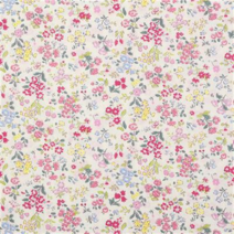 일본수입5269프린트 원단5종-1/4YD, KTS6708-A잔꽃무늬6708-화이트