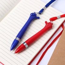 도토로 엄지척 목걸이 볼펜 목걸이펜 학생볼펜 판촉볼펜, 단품, [단일상품]