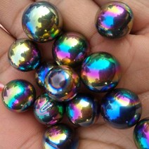 천연 원석 비스무트 Angel Rainbow Aura 석영 크리스탈 티타늄 실리콘 볼 100g, 06 plum_04 1000g