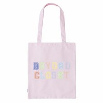 가방팝 비욘드클로젯X매니퀸 NEW BC PREPPY LOGO ECO BAG PINK 에코백 에코가방