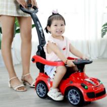 라온 유아 어린이 타는 수동 자동차 어린이 붕붕카, 레드