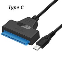 SATA To USB Cable USB 3.0 SATA3 하드 드라이브 어댑터 케이블 2.5 인치 SSD HDD 지원 UASP 커넥터 노트북 용 Usb Sata, USB-C