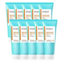 애경포인트 딥클린 폼클렌징 클렌징폼 175g 10개, 애경포인트 딥클린 폼클렌징 클