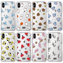 BT21 라인프렌즈 방탄소년단 투명 범퍼케이스 아이폰 갤럭시 휴대폰 케이스