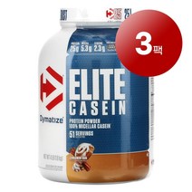 Dymatize 웨잇트 근육 건강 관리 엘리트 카세인 Elite Casein 시나몬 번 1836g 1팩, 3팩