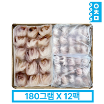 냉동쭈꾸미 2.16kg 벌크 손질 생물 볶음 짬뽕 냉동 박스(도매 식당용 업소용), 쭈꾸미 8미 2.16KG, 1개