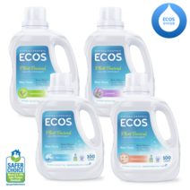 [ECOS] 에코스 친환경 저자극 세탁세제 2배 농축 2.96L, 레몬그라스