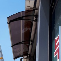 650 X 4100 렉산시공방법 자재 조립식캐노픽스 브라켓 차광막 주차장 창문처마차양 현관문차양, 그린, 그레이, 실버