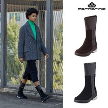 [포나리나] 소가죽 조이아 6.5cm 업 레더부츠 F212SE03