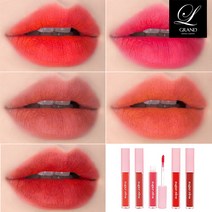 마스크에 묻어나지않는 매트 립틴트 안지워지는 타투틴트 5colors 고발색 웜톤 쿨톤 착붙틴트 타투립틴트 코랄 핑크 각질부각없는 매트립스틱 타투립스틱, 05. 비마이 데빌 (DEVIL)