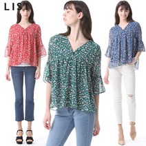 [리스트.] [리스트(LIST)] 올오버 플라워프린트 시폰블라우스 (택가격:108000원)