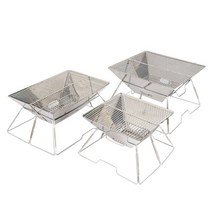 부쉬그릴 불멍화로대 캠핑장 고기불판 캠프파이어 접이식 바베큐그릴 감성용품, 1개