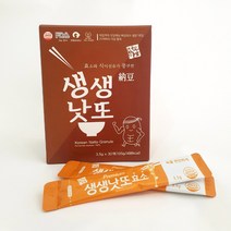 발효명가 청보마을 가장 간편한 낫또스틱 낫또성분그대로 3.5gx30개 HACCP인증, 1개, 3.5g(국산쥐눈이콩), 105g