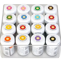 윌튼색소 아이싱칼라 15종세트 (28g x 16P) 식용색소 마카롱 앙금플라워, 28g, 16개
