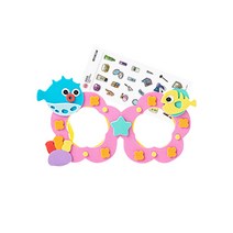 레디코 EVA 안경 만들기 세트 유아 미술 재료 어린이 diy 촉감 말랑말랑 촉각 교구 어린이집 유치원 꾸미기 키트, EVA안경:복어 ＋ 사은품 증정