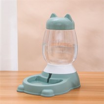 애완 동물 고양이 강아지 자동급수기 자율급식기 2200ml ZDWSQ-1, 녹색, 급수기