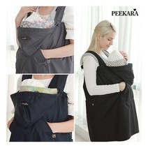 [PEEKARA] 피카라 아기띠워머 바람막이망토 3종, 색상선택:그레이