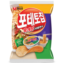 농심 포테토칩 육개장사발면맛 60g x 4개