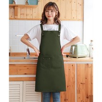모올글래드 길이조절 H형 앞치마, 길이조절 H형 생활방수 앞치마(카키그레이무상표), 1개