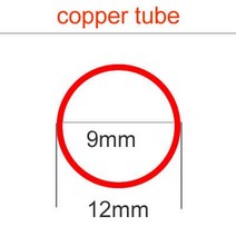 모세관튜브 실험기구 채혈관 온도조절 외경 12mm 내부 11mm 9mm T2 구리 마이크로 튜브 얇은 벽 중공, 03 OD12 ID9_02 500mm