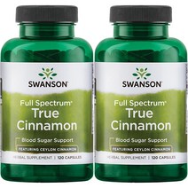 스완슨 Swanson Full Spectrum True Cinnamon 300 mg 트루 시나몬 실론계피 120캡슐 2개, 1개, 1