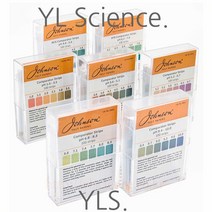 [JLS] Johnson pH Test Paper 초정밀측정 pH 0.2~0.5 간격 측정가능 pH시험지 8종 스틱형 (100매입), pH 3.6~5.1 (100매입)