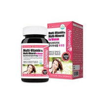 네추럴라이즈 멀티비타민 앤 멀티미네랄 포우먼 1450mg x 90정 수용성비타민 지용성비타민 여성건강식품, 2개