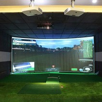 홈스크린골프 가정용 Display Screen Indoor Training Golf Ball Simulator Impact Projection White Cloth, 03 300X300CM
