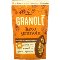 (1+1 케토 그래놀라 Livlo Granolo 시나몬 아몬드 피칸 309g, 1+1