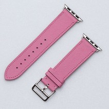 비브 애플워치 핸드메이드 가죽 밴드, 엡송 가죽(핑크), S Size(39/40/41mm)
