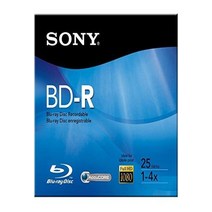 Sony BD-R 블루레이 녹음 가능한 싱글 레이어 디스크 - 25gb 1-6X (제조사 단종)