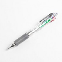 VCJ819615사무필수품 투명 멀티 4색 볼펜 0.7mm 부드러운필기감