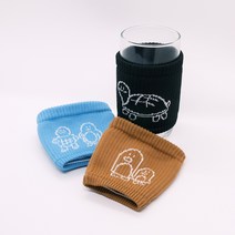 [클로에코] 다회용 폐플라스틱 컵홀더 (4개입), 갈색(펭귄) 2개, 검정색(거북이) 1개, 검정색(거북이) 1개, 4개