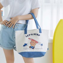 카카오프렌즈 렛츠 서프 춘식이 에코백 가방 숄더백