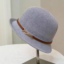시원한 코코 버킷햇 큐빅메탈 가죽장식 봄여름 여성 모자 등산 여행 챙모자