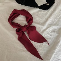 춘게엘 롱 솔리드 스카프 여목 액세서리 멀티 스트랩 리본 묶기 장식 묶기 리본 묶기L951