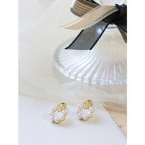 로즈 진주 이어링